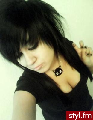 EMO Alternatywne Średnie Fryzury