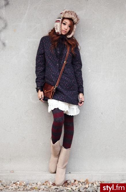 zima japan - Moda uliczna Inne Moda