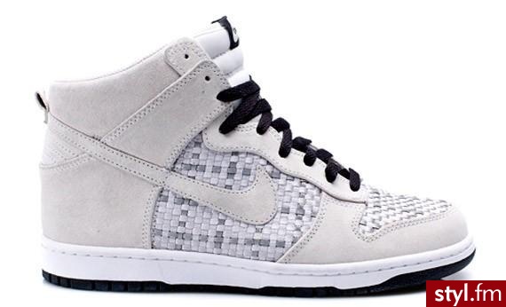 nike dunk high premium le - woven - Pozostałe Buty Moda
