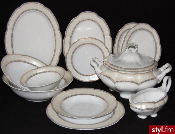 Porcelana ćmielów serwis obiadowy 12 os bolero 363 - Pozostałe Biżuteria Moda
