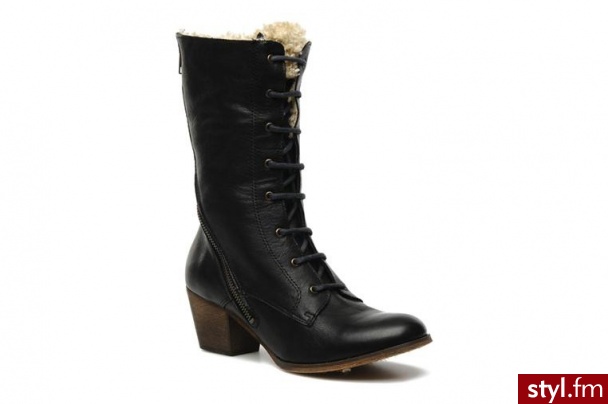 Jonak KOZAKI JOSS BY (Czarny) - Kozaki Buty Moda