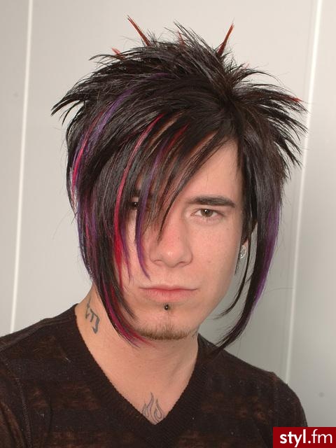 EMO Alternatywne Średnie Fryzury