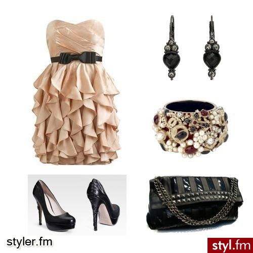 czerń i beż - Styler