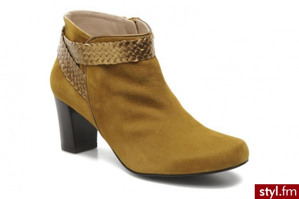 Jancovek PÓŁBUTY I BOTKI BARJO BY JANCOVEK (Żółty) - Botki Buty Moda