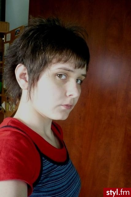Na szybko :P - Irokez damski Proste Na co dzień Średnie Fryzury