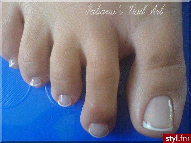 pedicure + french żelowy ;-)). pedicure + french żelowy ;-)) - Paznokcie