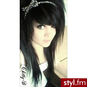 EMO Alternatywne Średnie Fryzury