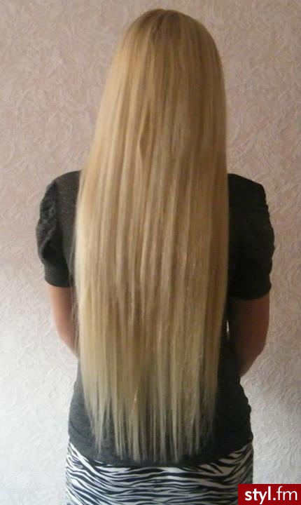 Blond Rozpuszczone Proste Na co dzień Długie Fryzury
