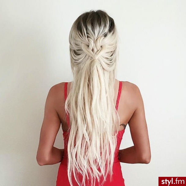 Blond Upięcie Proste Na co dzień Długie Fryzury