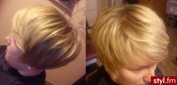 Blond Rozpuszczone Proste Na co dzień Krótkie Fryzury