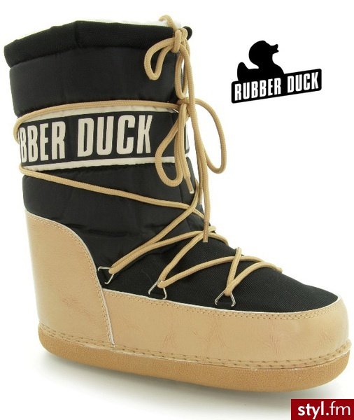 Rubber Duck ŚNIEGOWCE BIG FOOT NYLON MULTI BLACK - Kozaki Buty Moda
