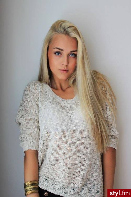 Blond Rozpuszczone Proste Na co dzień Długie Fryzury