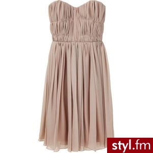 Carven / Silk Chiffon Bustier Dress - Polyvore. Pobrano ze strony: http://www.polyvore.com/carven_silk_chiffon_bustier_dress/thing?id=23486556 - Pozostałe Ciuchy Moda
