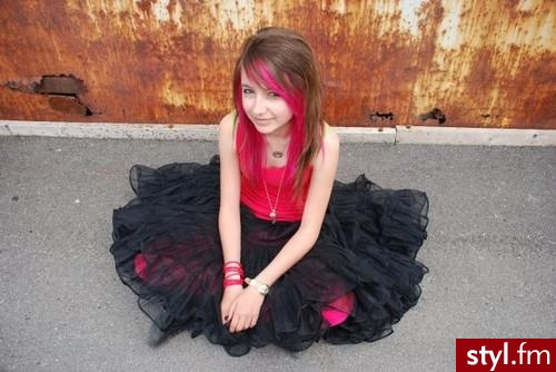 EMO Alternatywne Średnie Fryzury