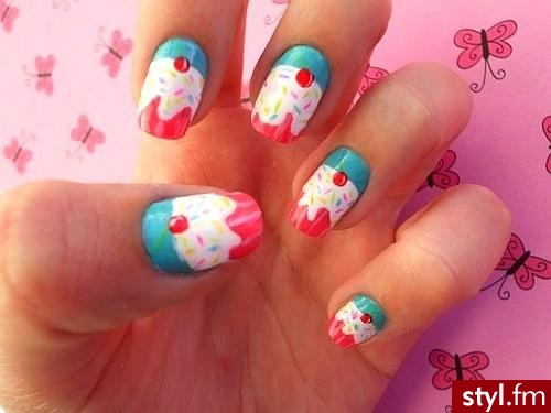 cupcake!<3 - Naturalne Paznokcie