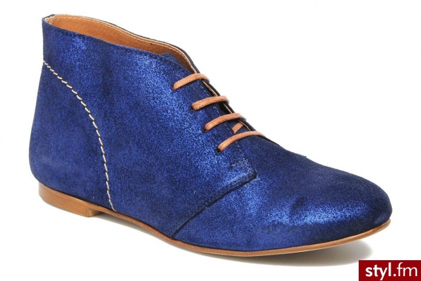 Addict-Initial Półbuty i botki Avicia (Niebieski) - Botki Buty Moda