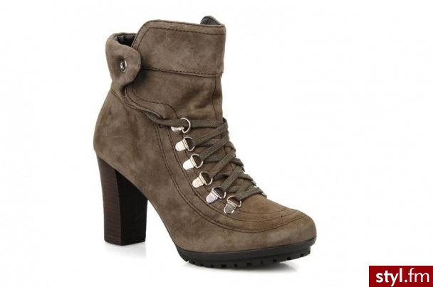 Geox PÓŁBUTY I BOTKI DONNA MACY STIVALI B BY GEOX (Szary) - Botki Buty Moda