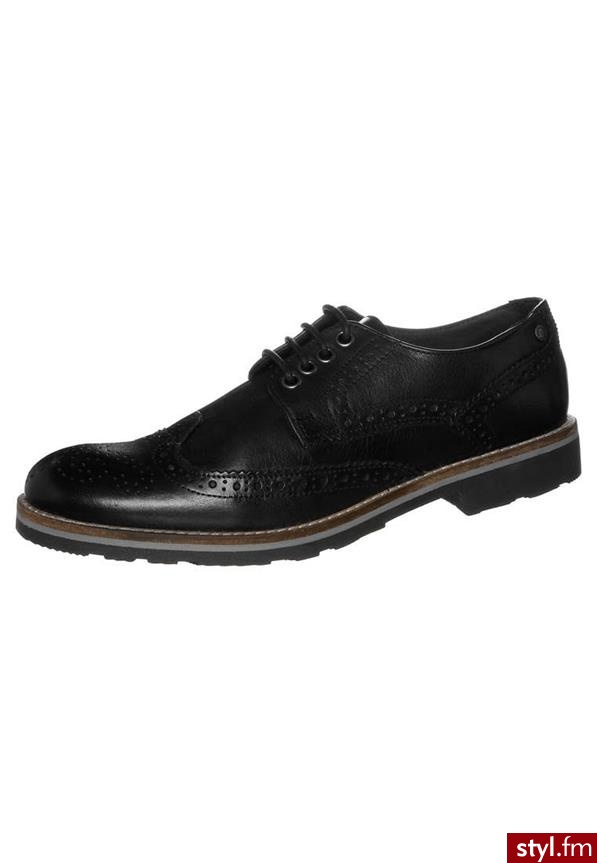 Base London BOWLING Oksfordki czarny (Bowling - Grain Black) - Pozostałe Buty Moda