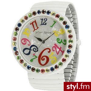 Betsey Johnson Rhinestone Watch - Pozostałe Dodatki Moda