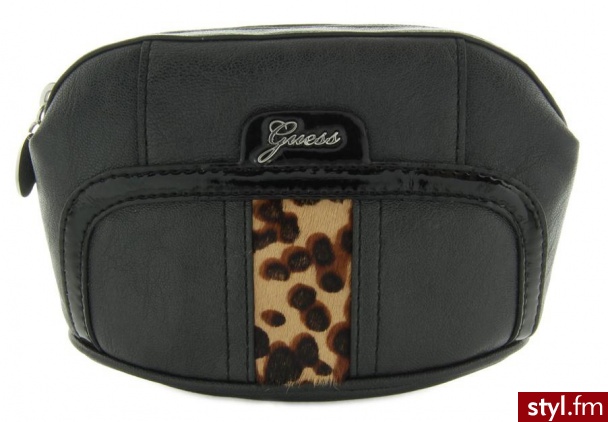 KOSMETYCzKA GUESS TASYA SMALL COSMETIC BLACK - Kosmetyki