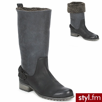 One Step BUTY RASSAN Black - Kozaki Buty Moda