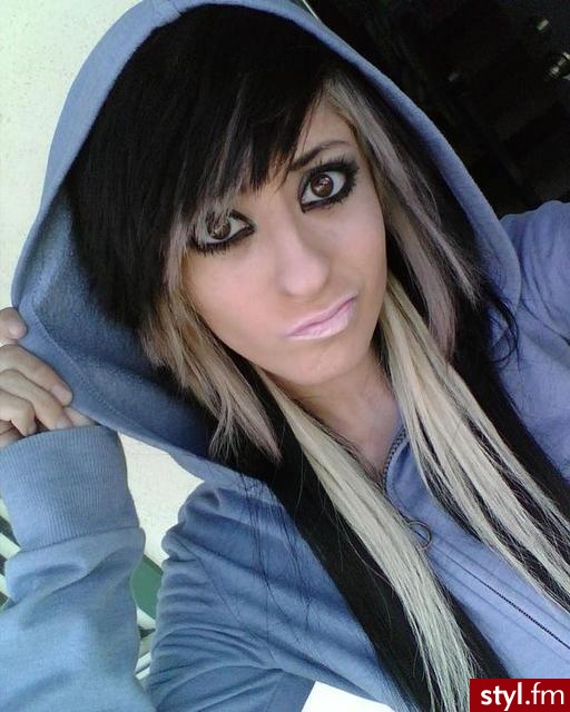 EMO Alternatywne Średnie Fryzury