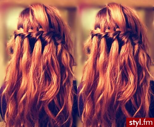 Brązowe Warkocze Proste Na co dzień Długie Fryzury