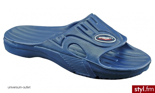 Wishot Klapki rekreacyjne męskie WI-32-001-A roz. 41-45 - kolor A Odcienie niebieskiego - Klapki Buty Moda