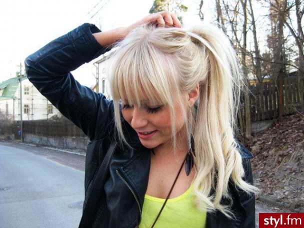 Blond Rozpuszczone Proste Na co dzień Długie Fryzury