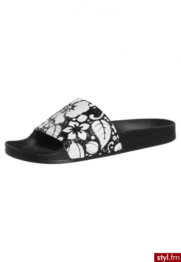 adidas Originals ADILETTE Klapki czarny Q20243 - Klapki Buty Moda