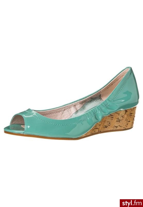 Vince Camuto RYSSA Czółenka na koturnie zielony RYSSA - Czółenka Buty Moda