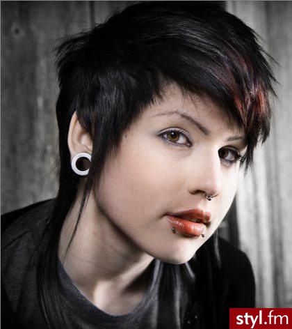 EMO Alternatywne Średnie Fryzury