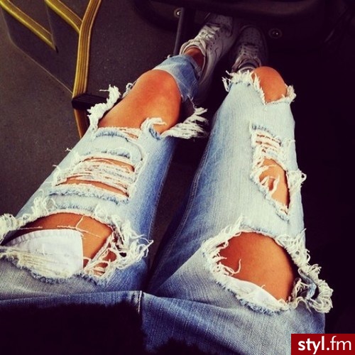 Jeansy Spodnie Moda