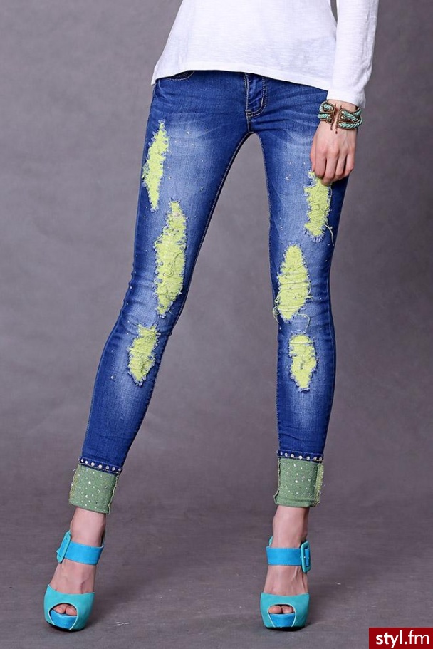 Jeansy Spodnie Moda
