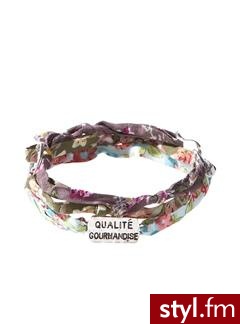 Set of three floral bracelets - Turquoise print - Promod. Pobrano ze strony: http://www.promod.co.uk/jewellery/bracelets/set-of-three-floral-bracelets-turquoise-print-R1290387518.html - Pozostałe Dodatki Moda