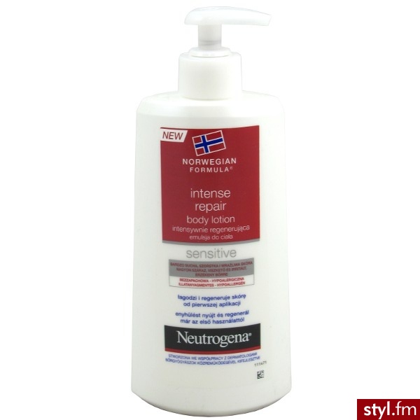 NEUTROGENA Formuła Norweska Sensitive Intensywnie regenerująca emulsja do ciała 400 ml - Emu Buty Moda