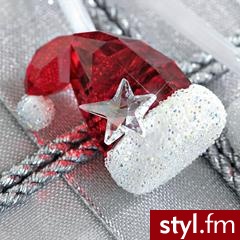 czapka mikołaja i skarpeta na prezenty jako ozdoby - Swarovski 75$ jedna - Pozostałe Dodatki Moda