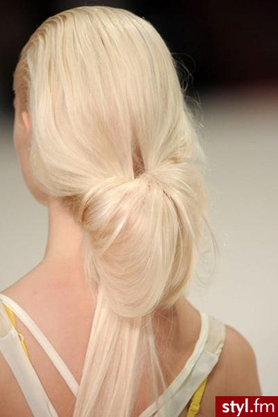Blond Rozpuszczone Proste Na co dzień Długie Fryzury