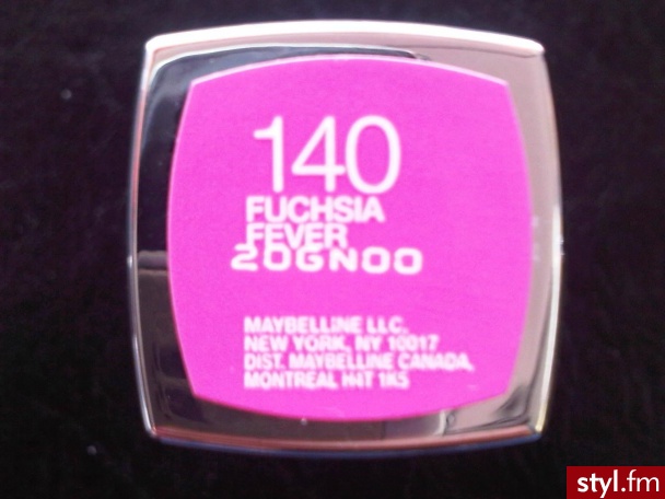 Maybelline Sensational Fuchsia Fever (140) - Dzienne Makijaże