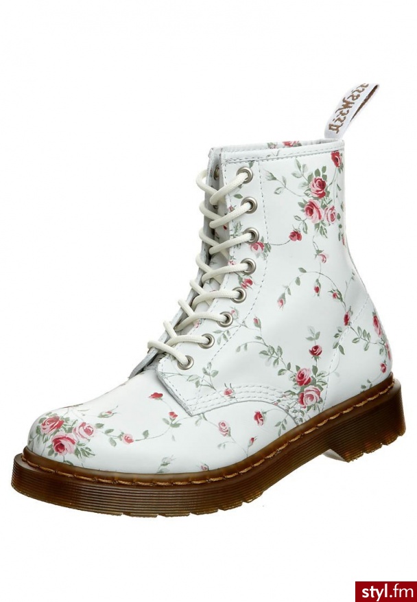 Dr. Martens 1460 8 EYE Botki sznurowane biały - Botki Buty Moda