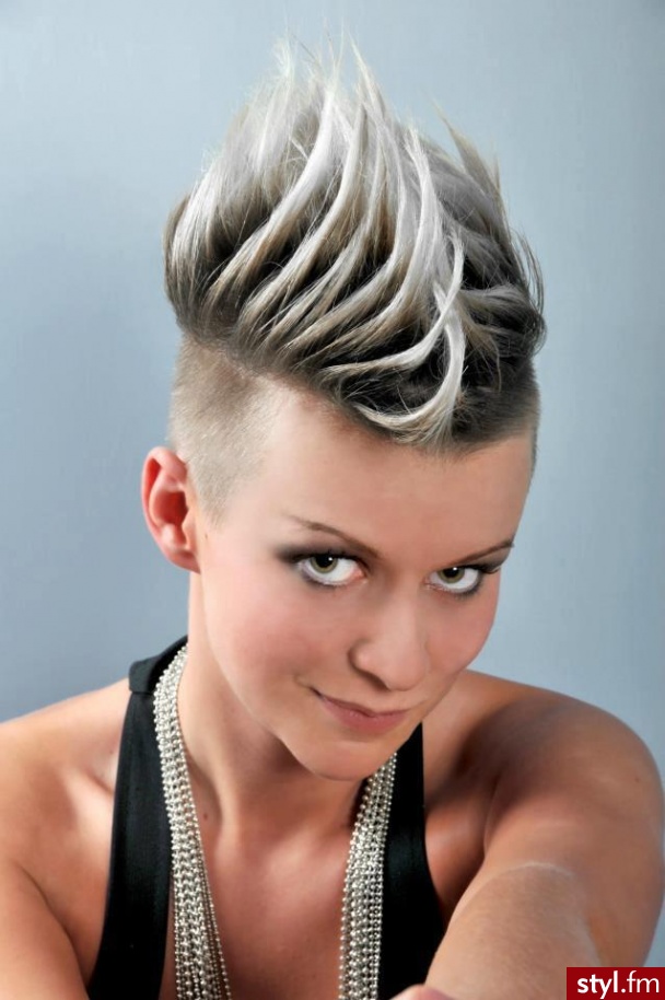 Kolorowe Punk Rock Alternatywne Krótkie Fryzury