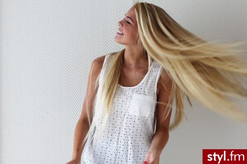 Blond Rozpuszczone Proste Na co dzień Długie Fryzury
