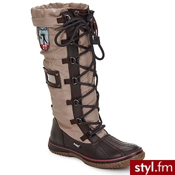 Pajar BUTY GRIP GOLD / Brown - Kozaki Buty Moda
