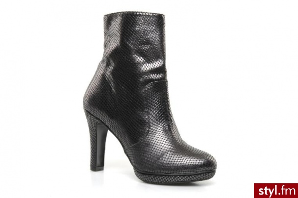 Jonak PÓŁBUTY I BOTKI COTE BY JONAK (Szary) - Botki Buty Moda