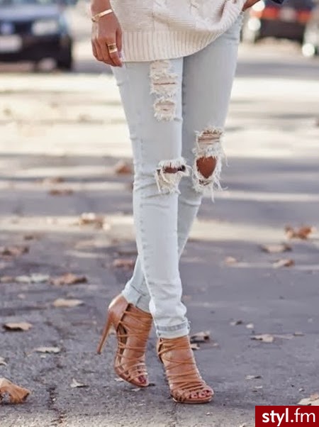 Jeansy Spodnie Moda