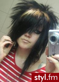 EMO Alternatywne Średnie Fryzury