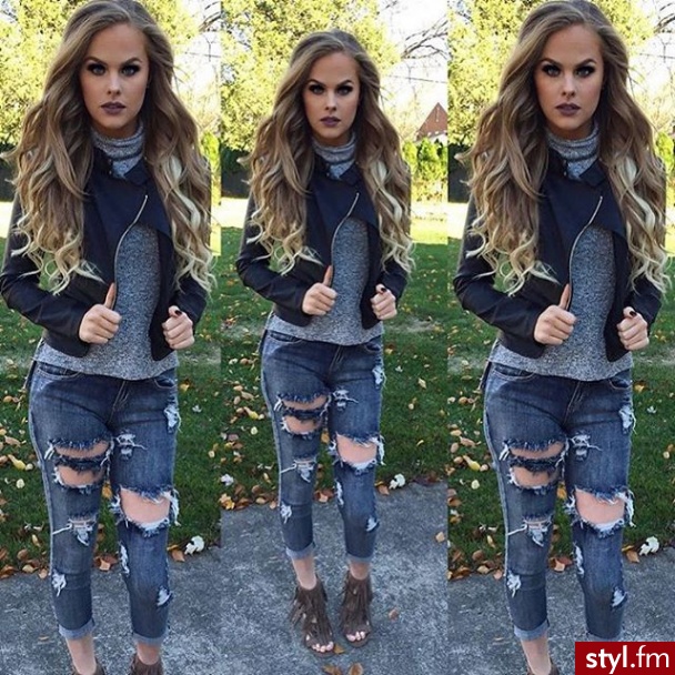 Jeansy Spodnie Moda