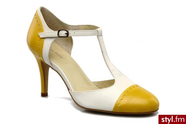 Georgia Rose CZÓŁENKA TAMAR BY GEORGIA ROSE (Żółty) - Czółenka Buty Moda