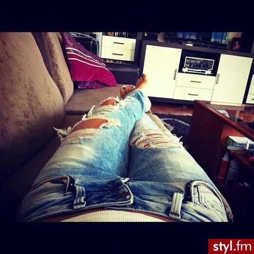 Jeansy Spodnie Moda