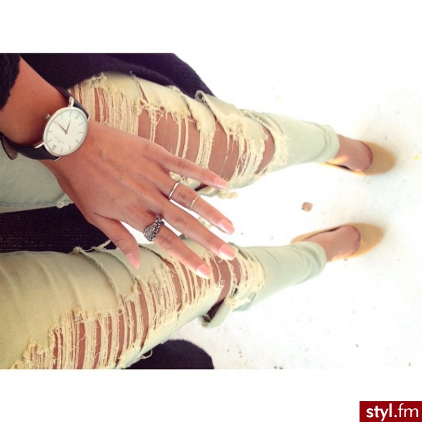 Jeansy Spodnie Moda